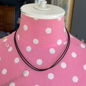 Leather necklace for pendants